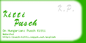 kitti pusch business card